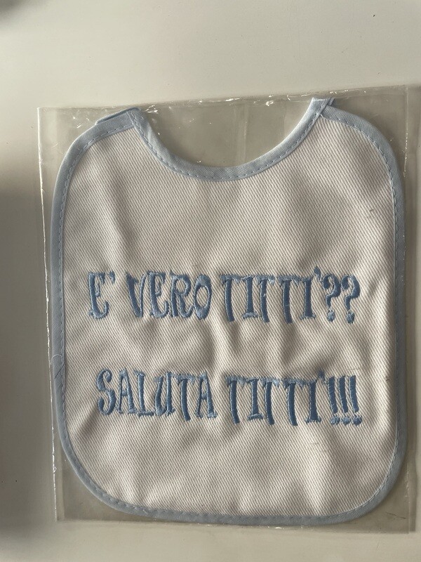 Bavetta neonato nuova titti