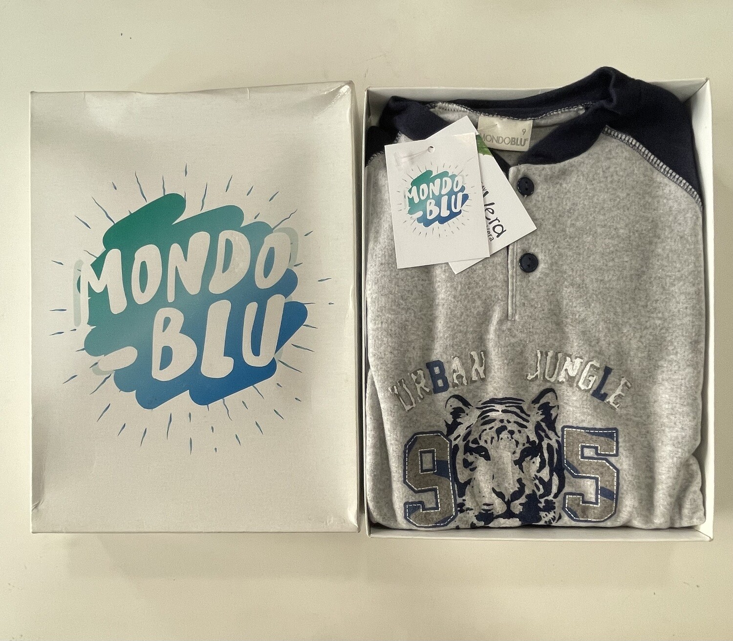 Pigiama bimbo mondo blu nuovo