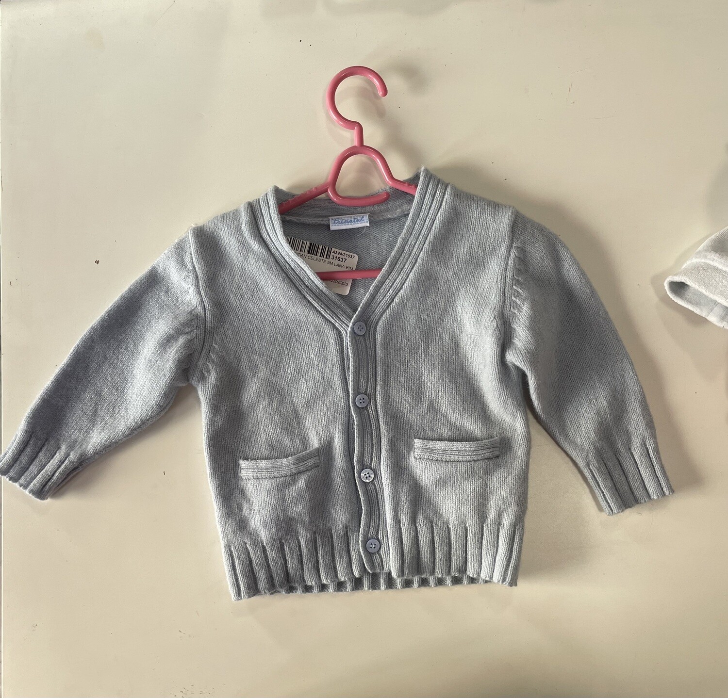 cardigan celeste bimba usato