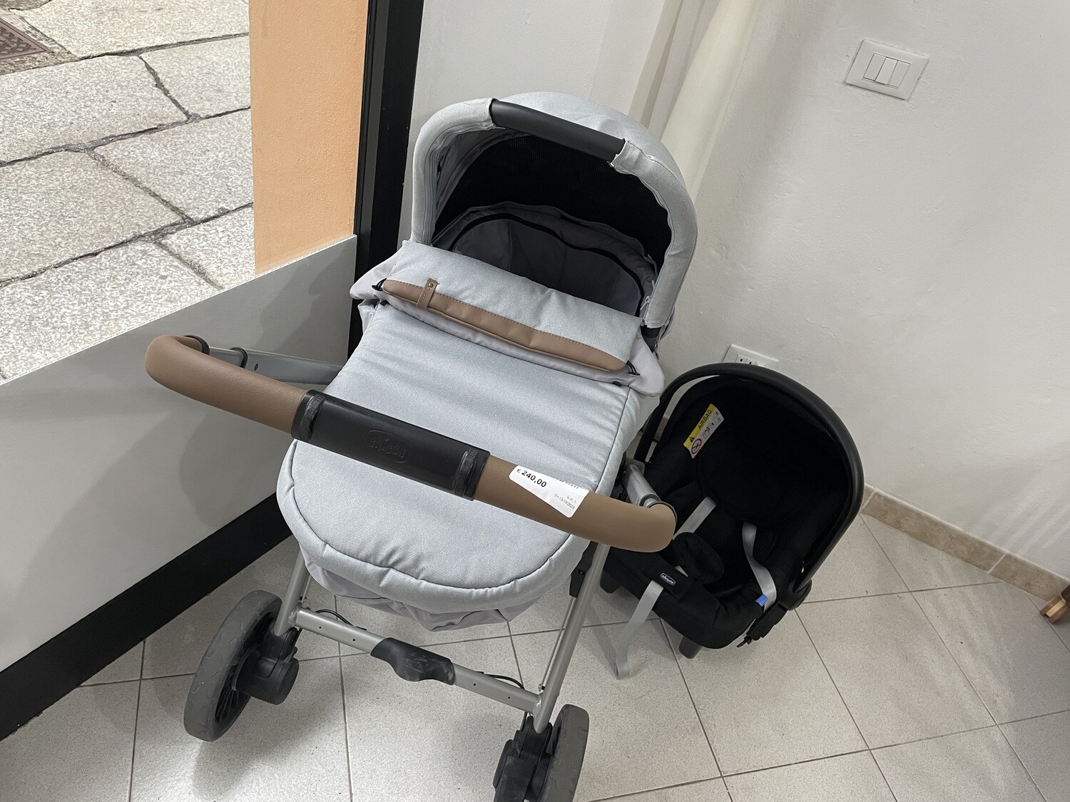 trio chicco grigio usato