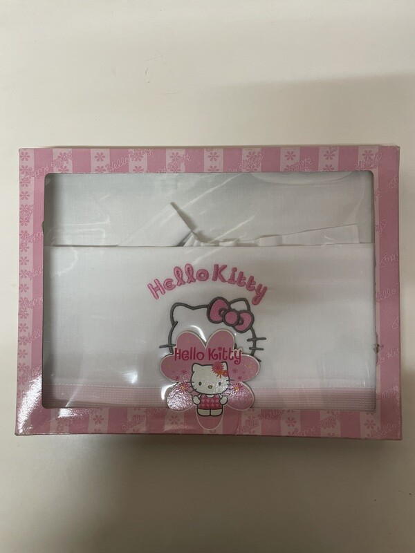 Cordinato 3 pezzi culla/carrozzina hello kitty nuovo