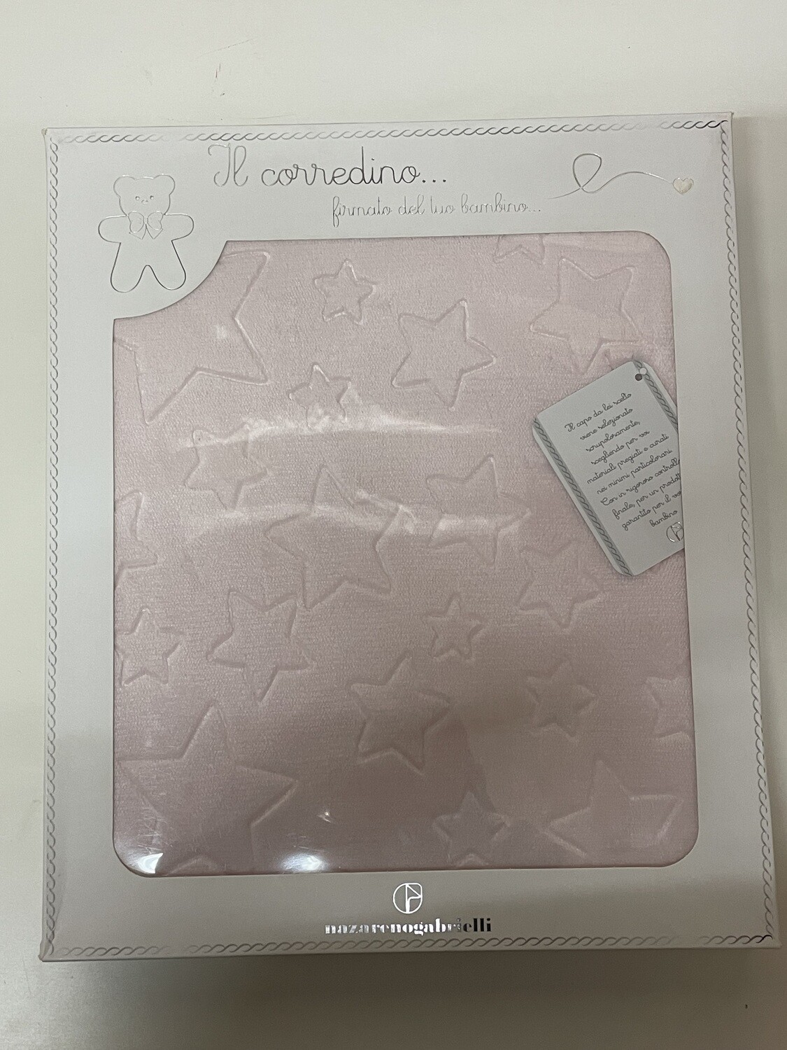 Coperta culla Flannel rosa nuova