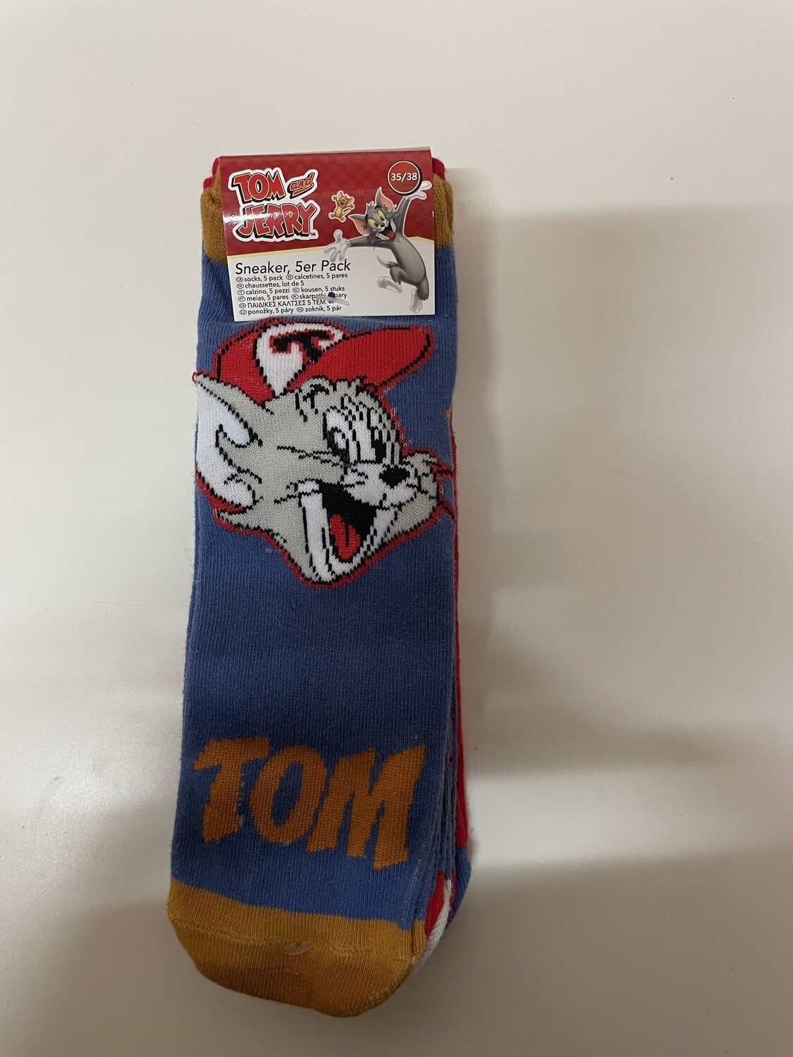 5 paia di calzini tom and jerry