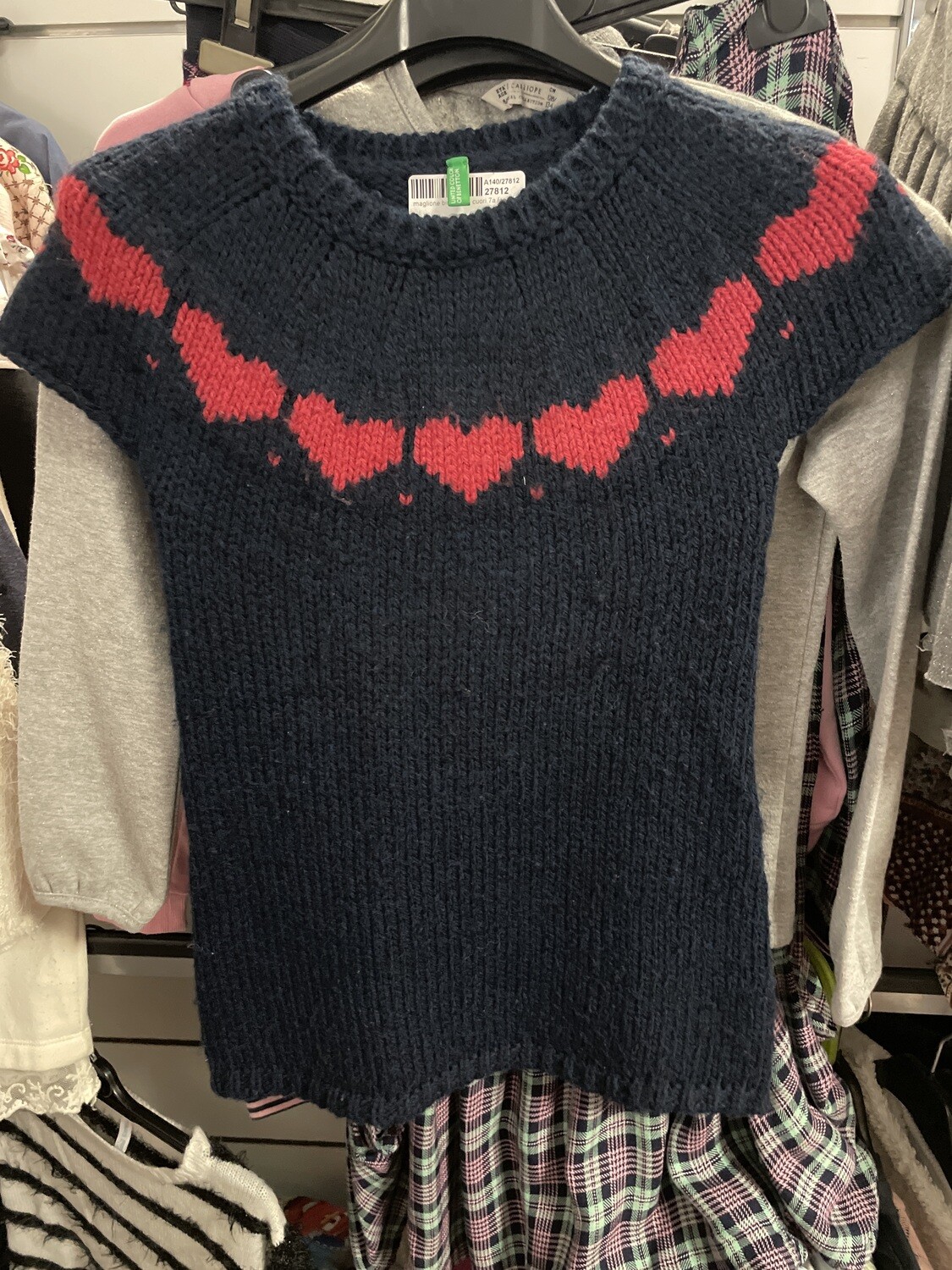 maglione bimba blu usato