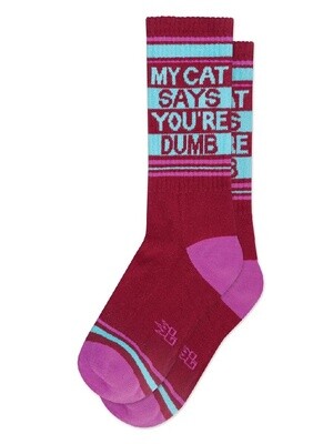 My Cat Says You&#39;re Dumb Socks