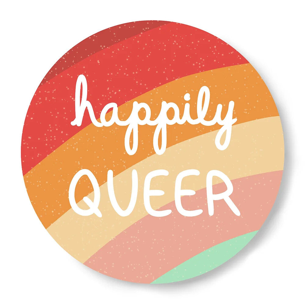 Happily Queer Sticker