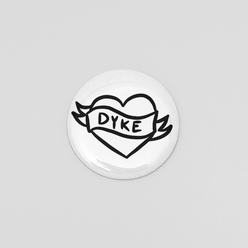 Dyke Heart Button