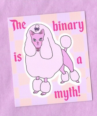 "The Binary Is A Myth" Sticker