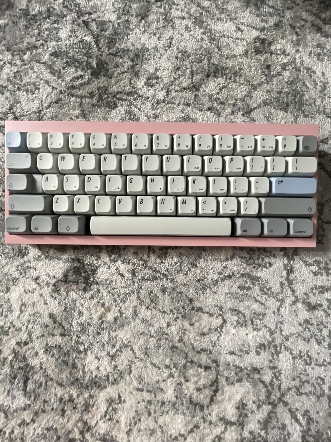 Pastel Pink 60% WK Mechanical Keyboard with Cable