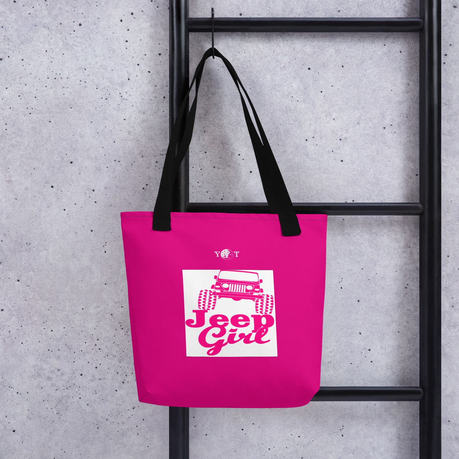 Jeep Girl tote pink