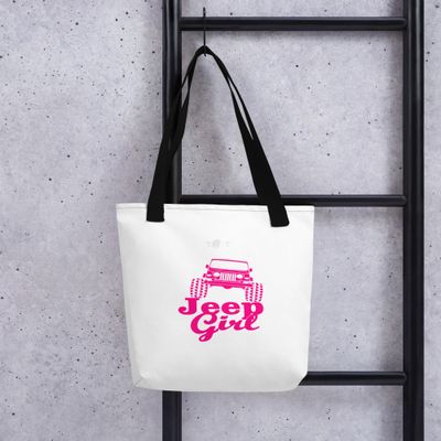 Jeep Girl tote white