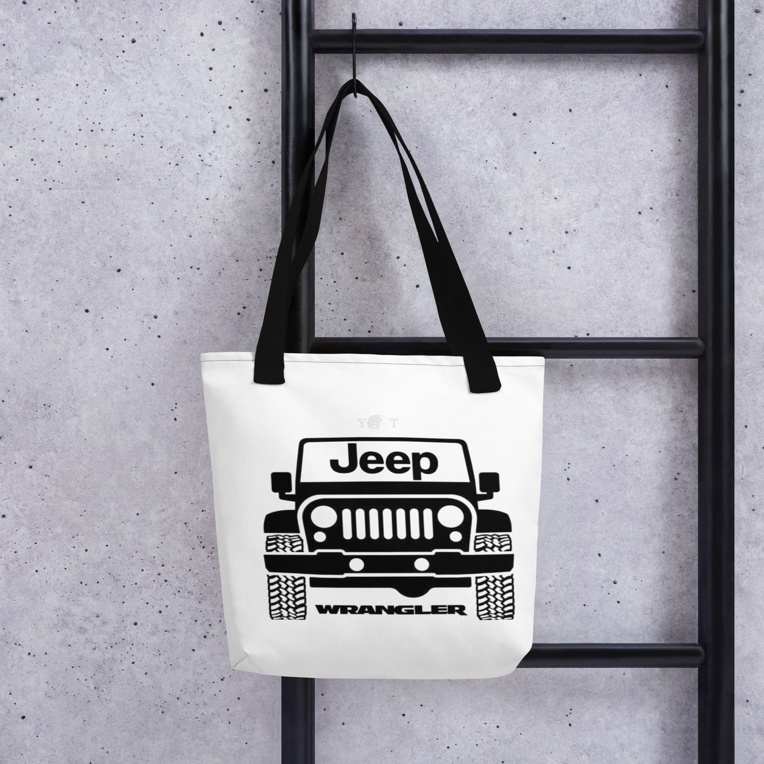 Jeep tote pink white