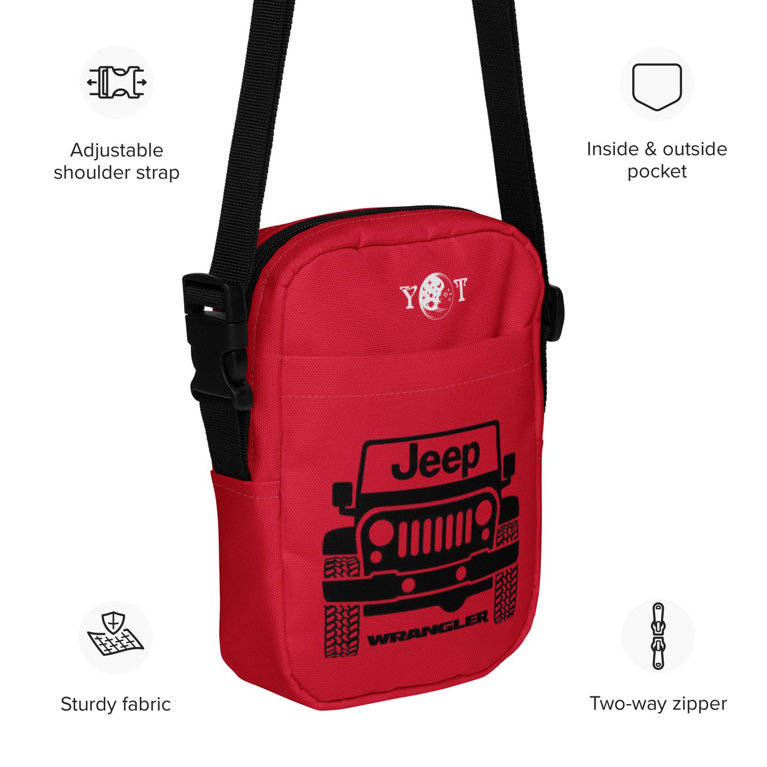 Jeep crossbody red