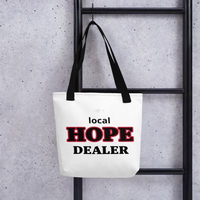 Local Hope Dealer Tote white