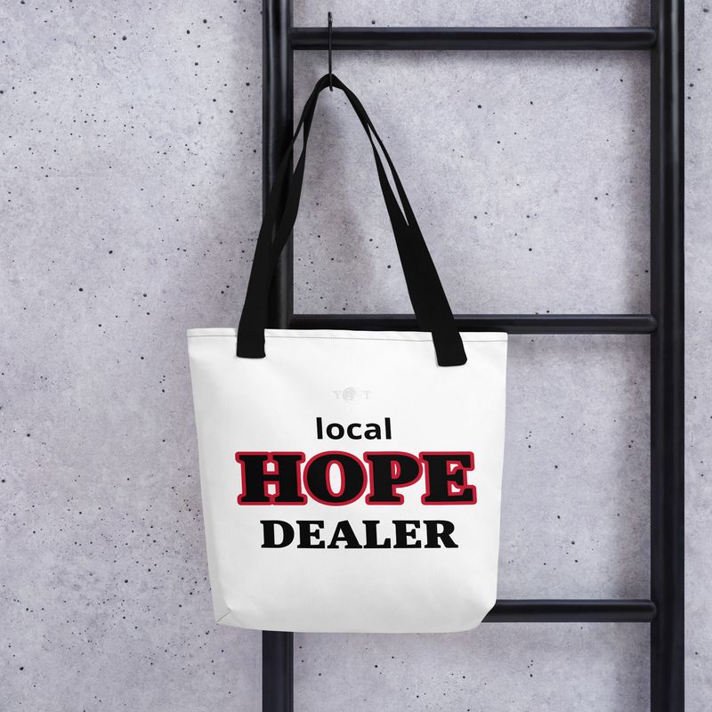 Local Hope Dealer Tote white