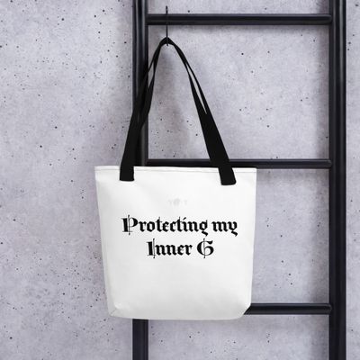 Protecting My Inner G Tote white