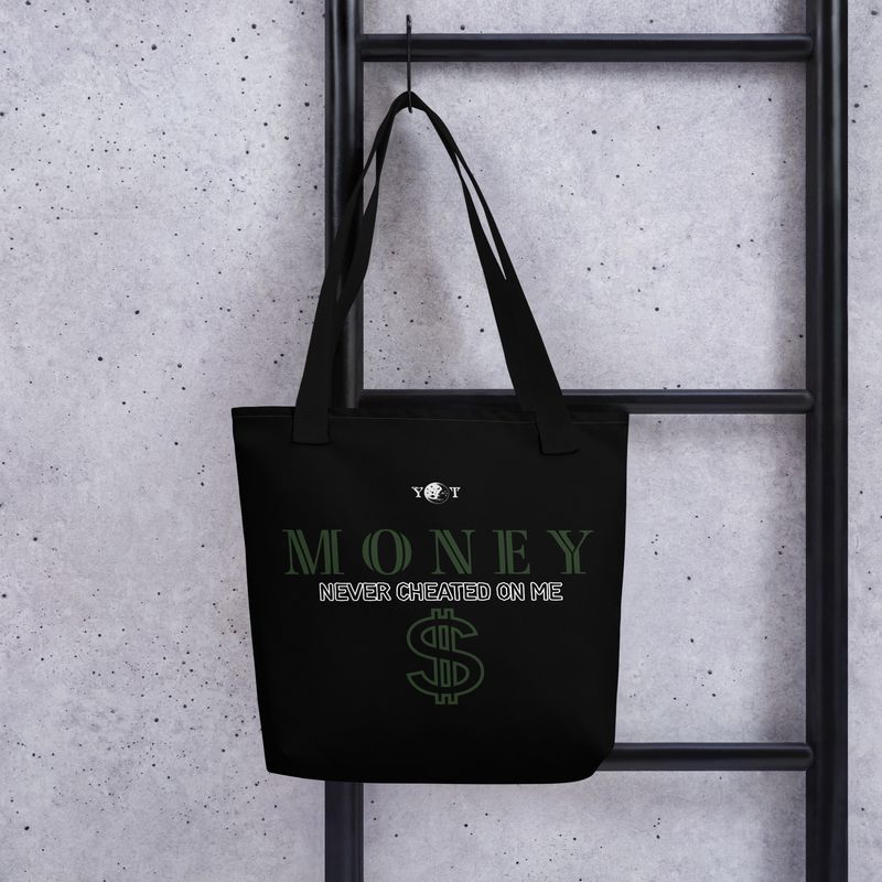 Money Never Cheated Tote black