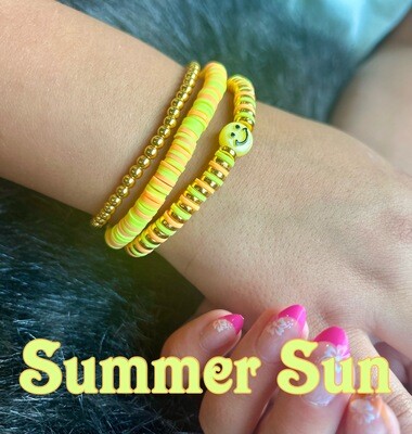 Set of Three Beaded Bracelets