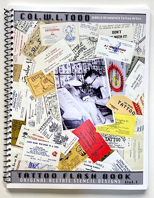 Original Acetate Stencil Tattoo Book Designs