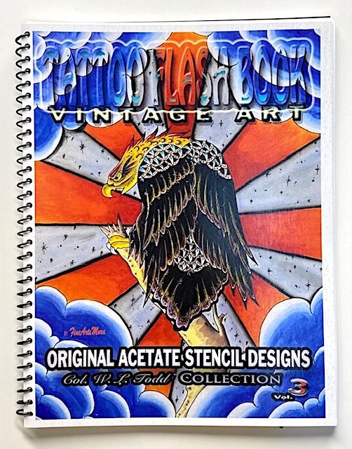 Original Acetate Stencil Tattoo Book Designs