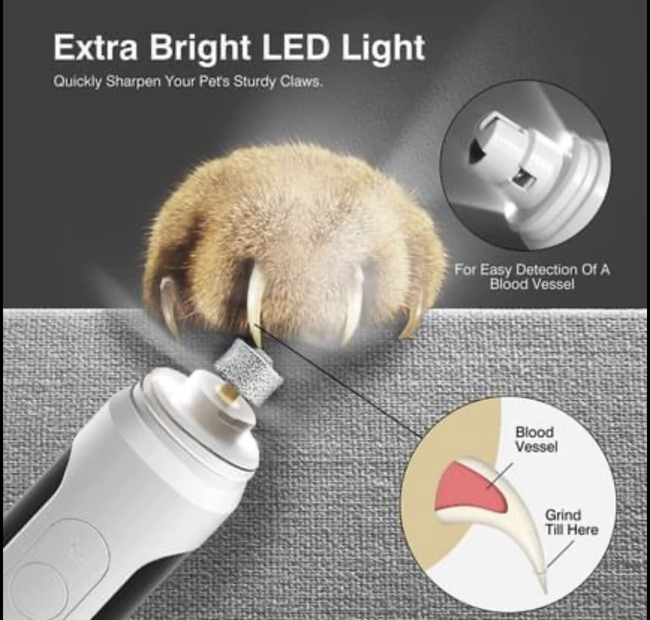Dog Electric Nail Grinder Battery