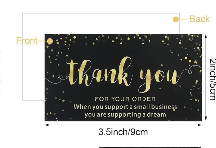 Thank You For You Business Card