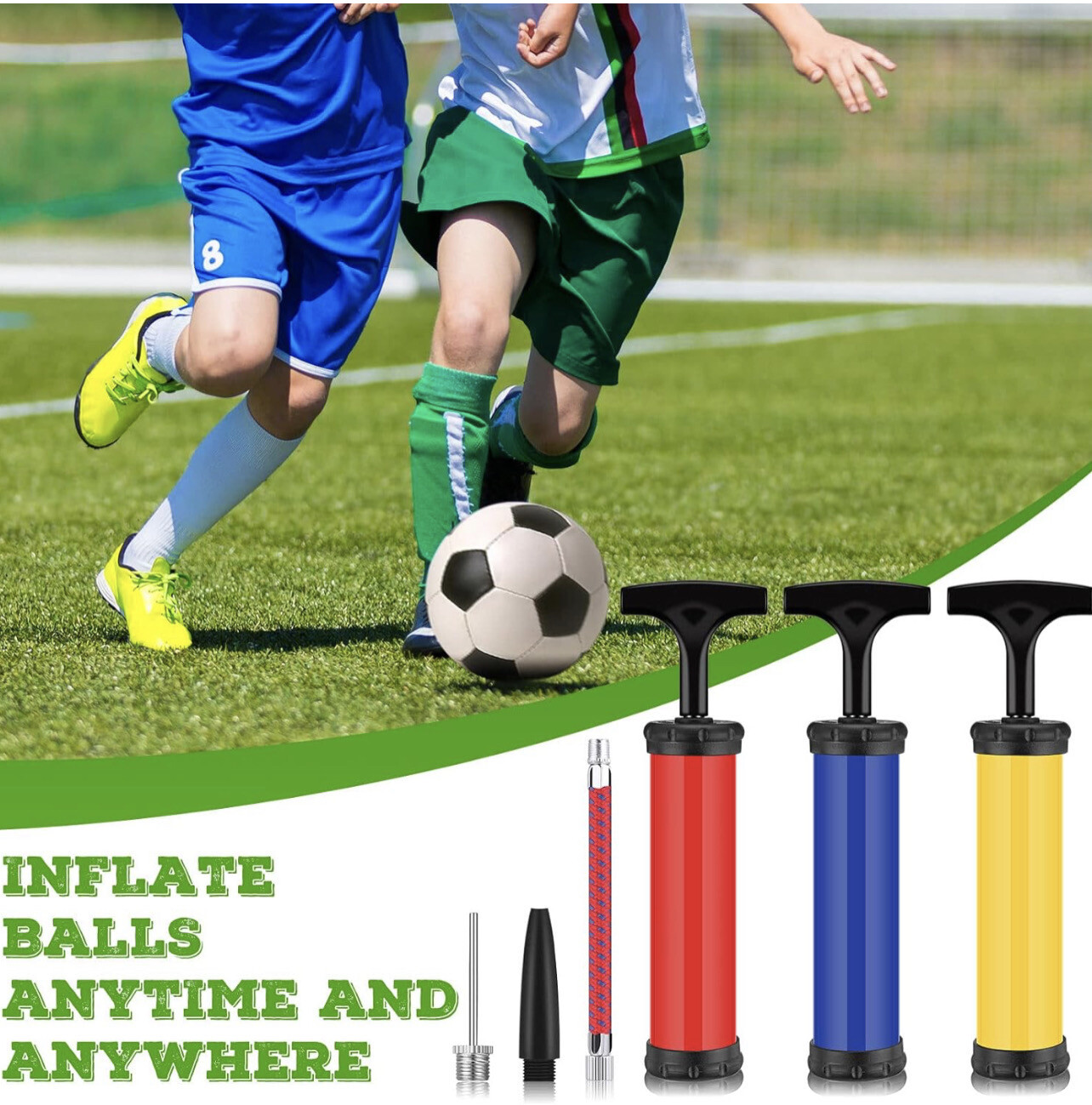 Ball Pump Portable Hand Pump with Needles Inflatables