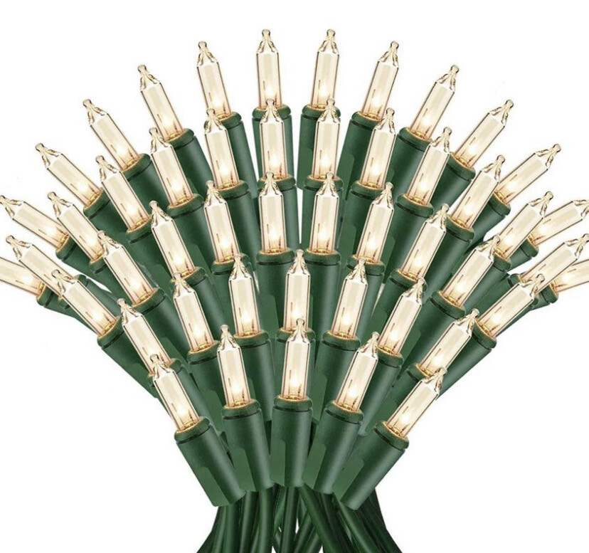 Outdoor Indoor Lights, 200 Counts 72FT Waterproof Green Wire Warm White Connectable Decorative Light