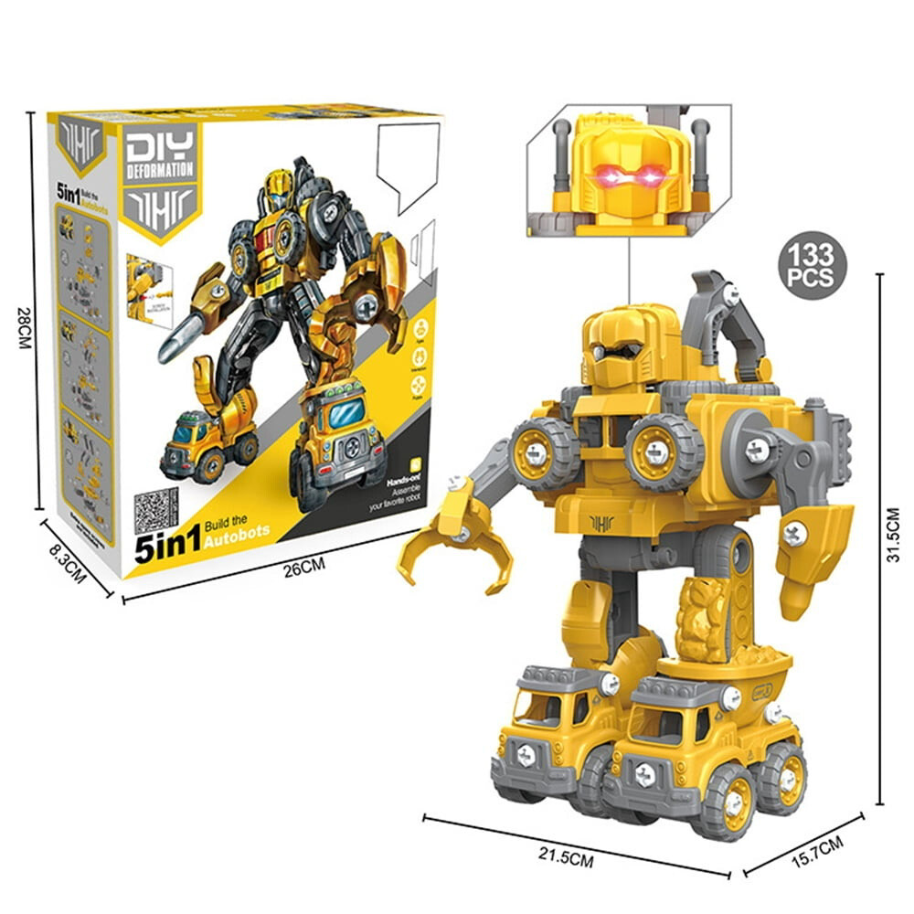 5 in 1 Construction Transform Robot Toys