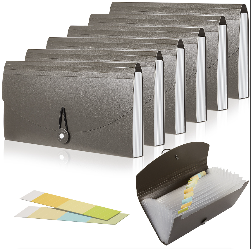 Expanding File Folder 13 Pockets According File Organizer 10.24 x 5.31 Inches