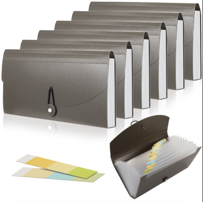 Expanding File Folder 13 Pockets According File Organizer 10.24 x 5.31 Inches