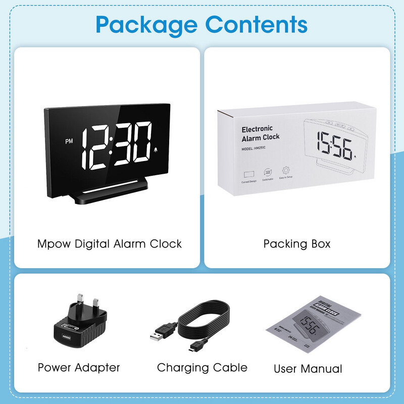 Digital Electric Alarm Clock HM251C