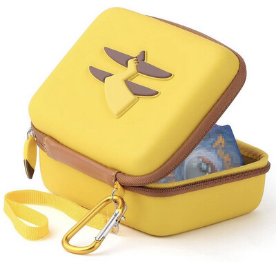 Yellow Carrying case for PTCG Trading Cards, Holds 400+ Cards