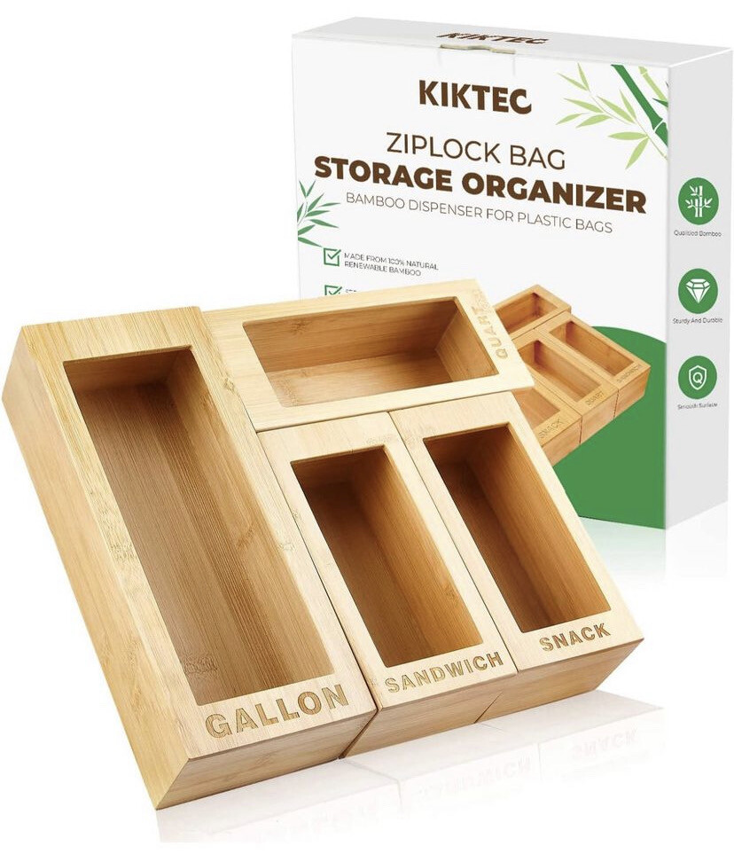 Kiktec Ziplock Bag Storage Organizer