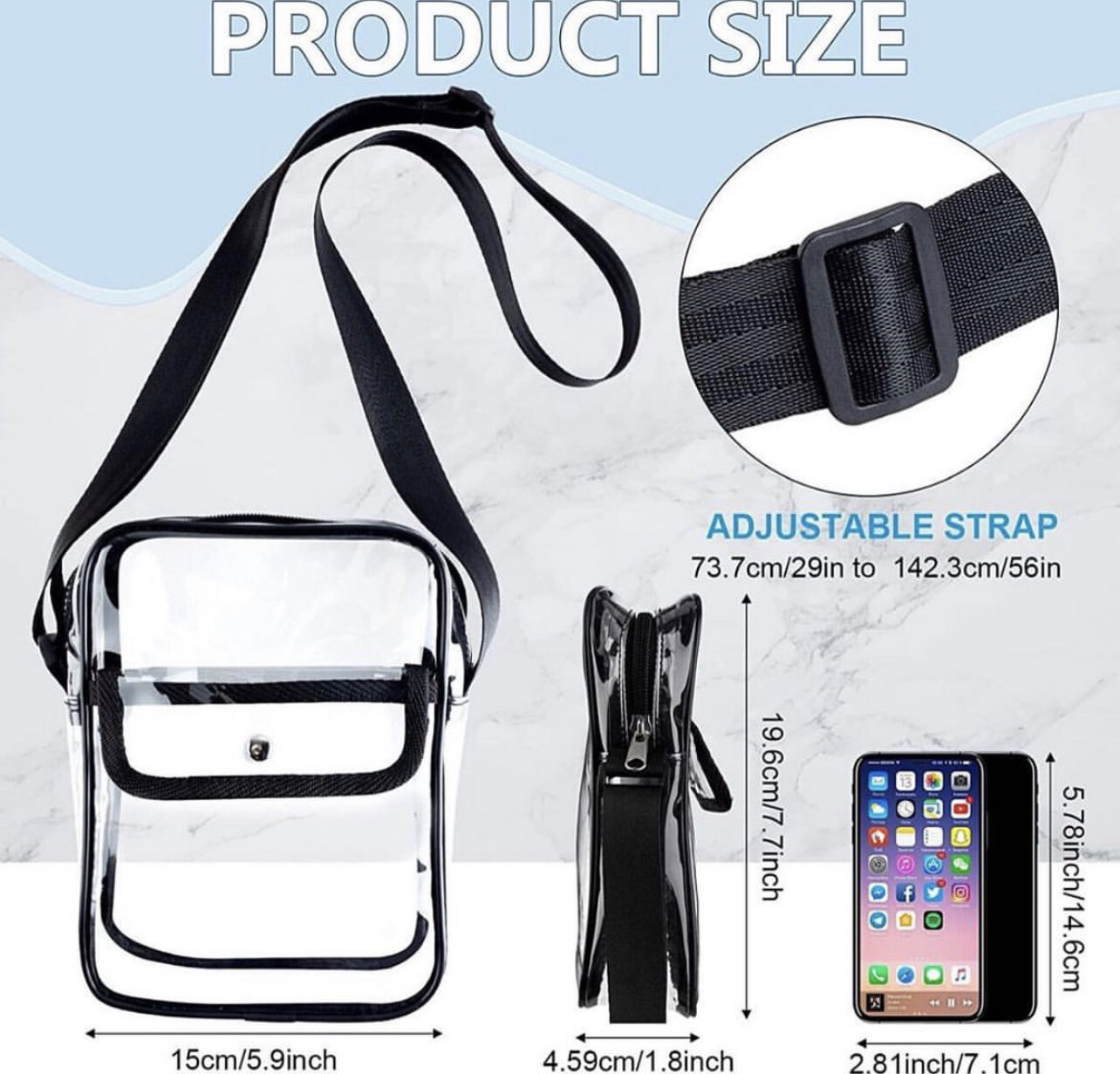 Clear Crossbody Bag