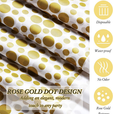 Plastic Tablecloth 54 x 108 Inch Confetti Disposable Table Cover Party Decor Multi Color