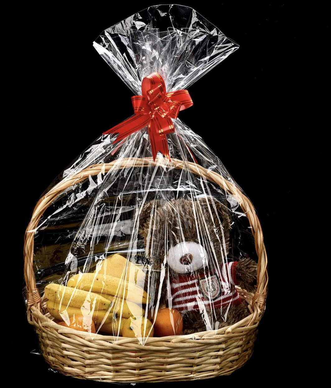 Clear Basket Bags Cellophane Wrap 20 Pieces (30 x 44 Inches)