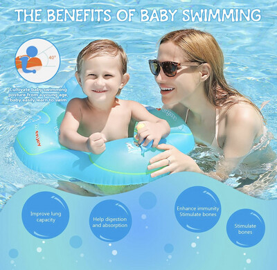 SwimBoBo Swimming Float Inflatable Baby Pool Float Infant Baby Floatie for Pool Swimming