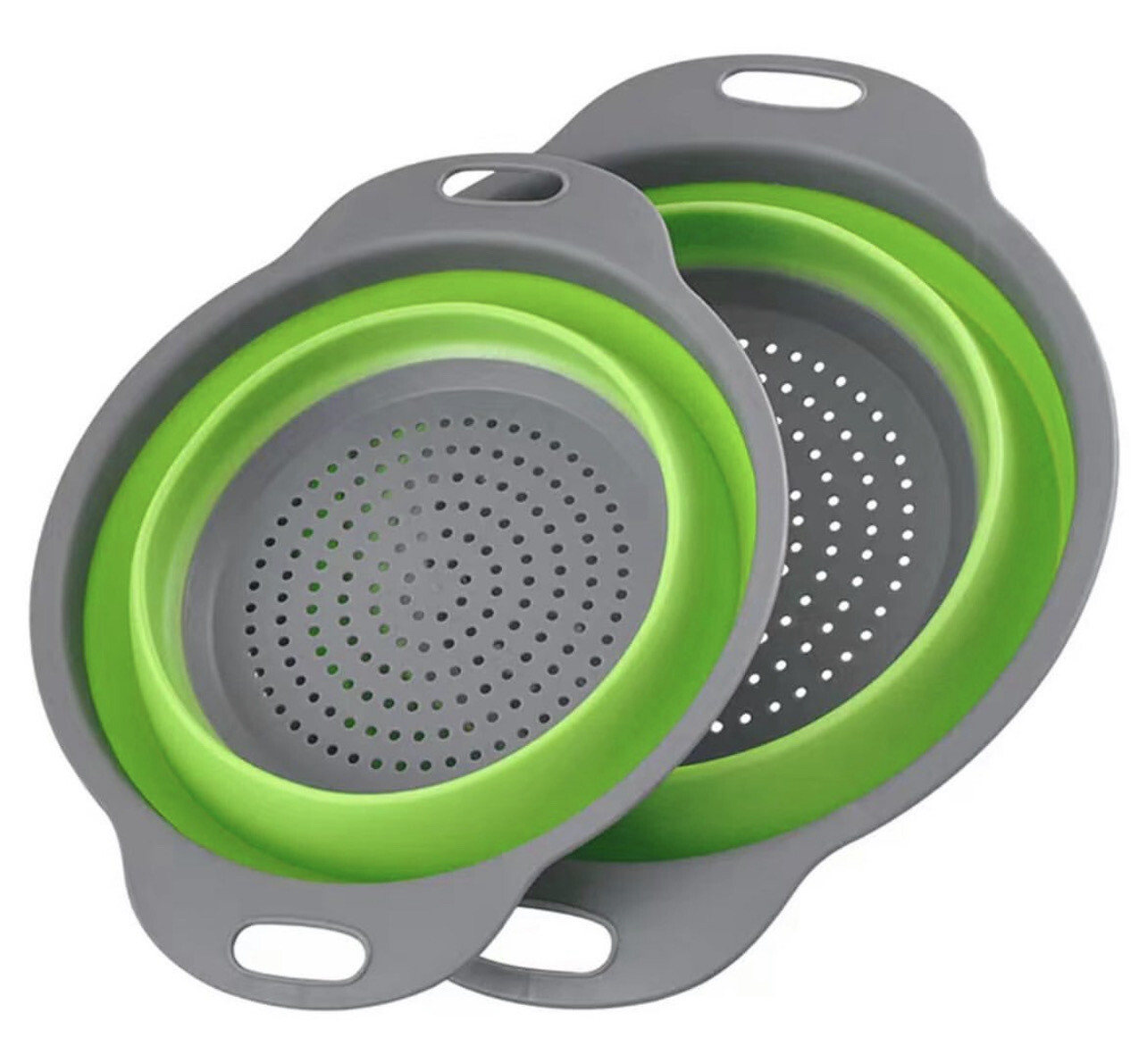  Collapsible Colander/ Strainer Set 2 Pcs