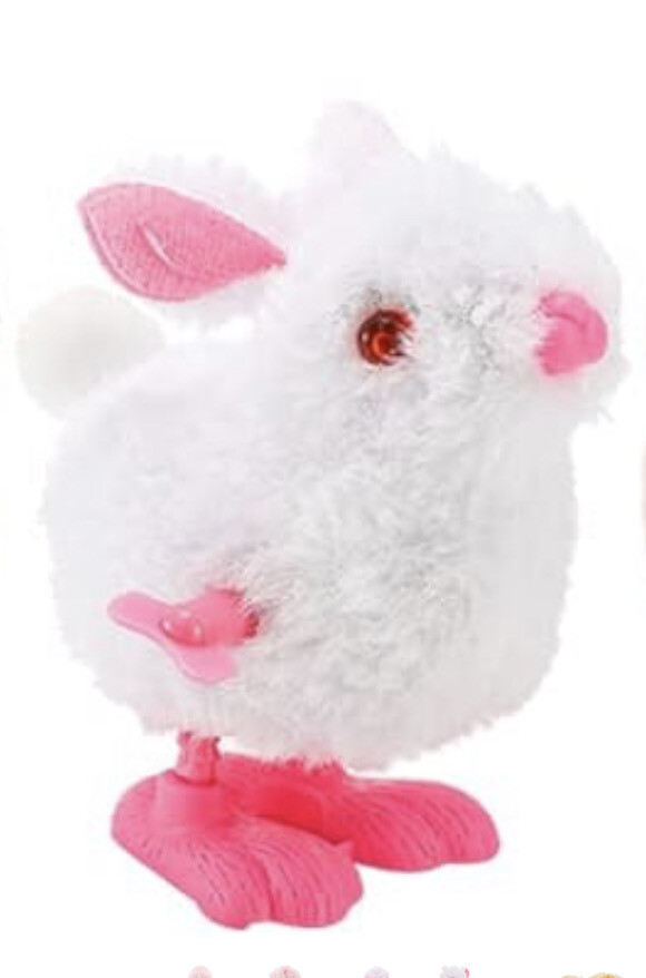 Cute Toy Bunny Jumping Chick Wind Up Toys Chicken Plush Chicks Toys Hopping Windup Toy