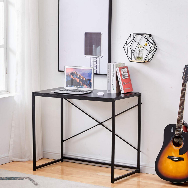 Computer Desk 35.4&quot; Modern Simple Black