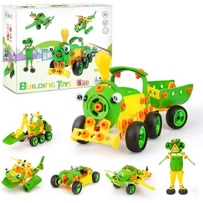 STEM Building Block Sets Toy 6in1 (142pcs)