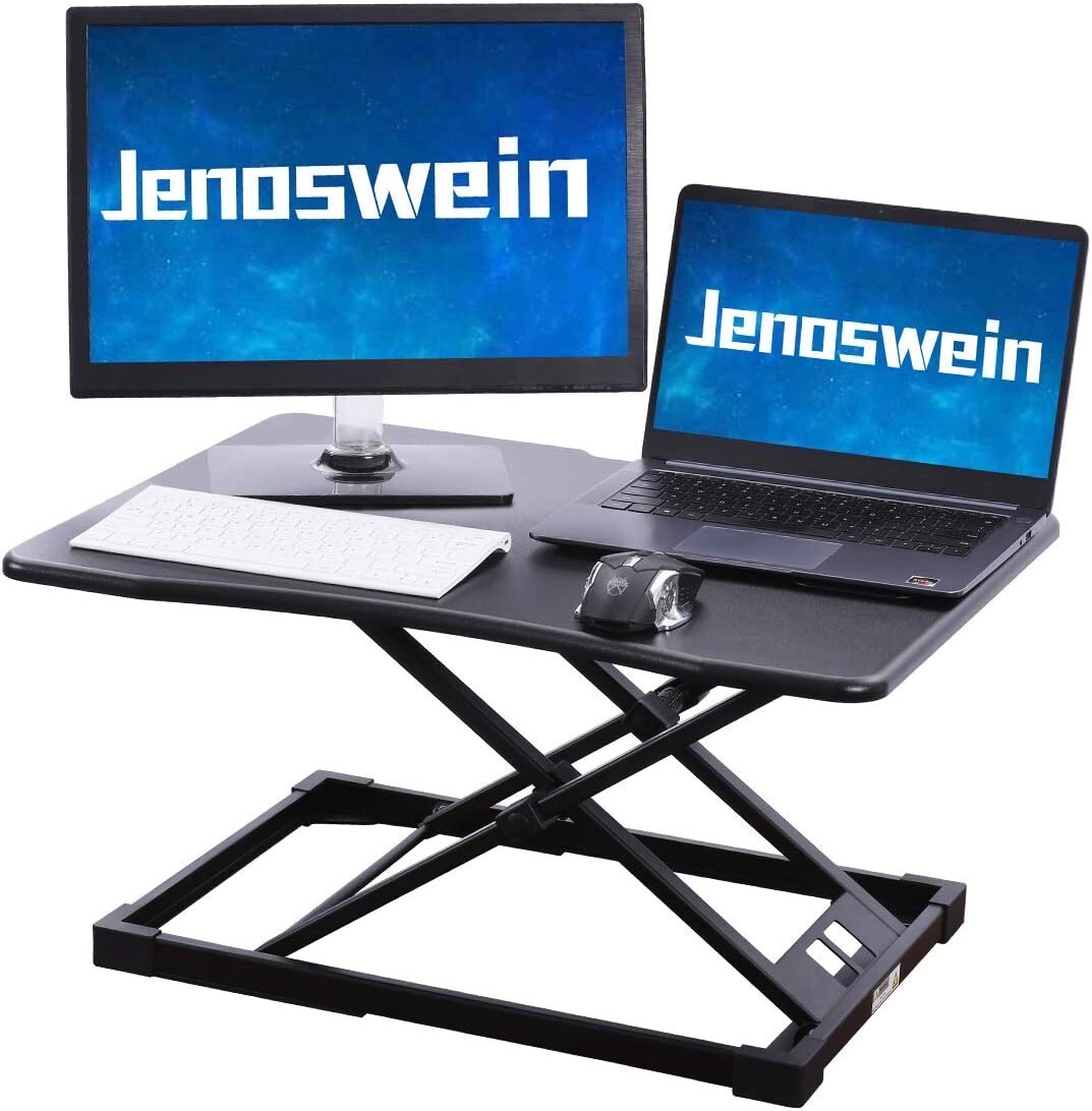 Standing Desk Converter Stand Up Desk 26 inch Adjustable Height Desktop Monitor Riser