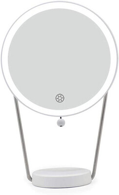Funaface LED Illuminated Makeup Vanity Mirror Wall Mounted Swivel