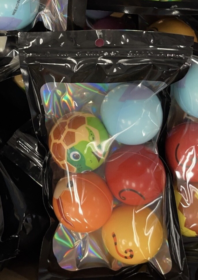 Ball Squishy Multi Design 5pcs