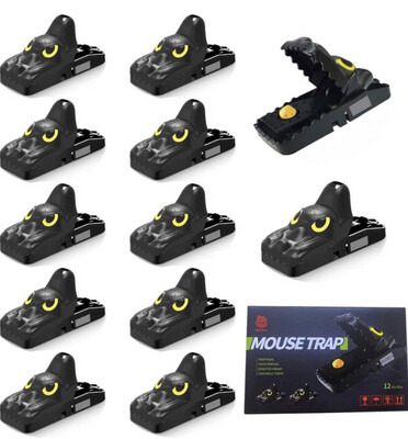Mouse Mice Traps for House, Small Trap Quick Effective Sanitary Safe 12 pcs