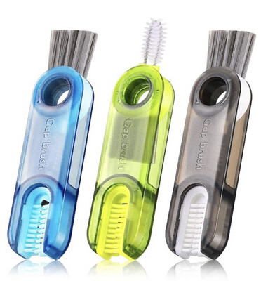 Multifunctional Cleaning Brush Cup Lid Gap 3in1