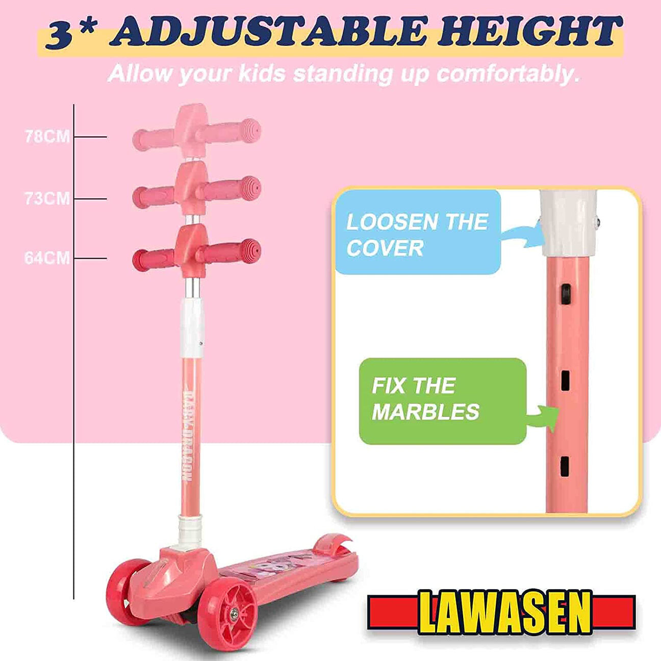 LAWASEN Kick Scooter