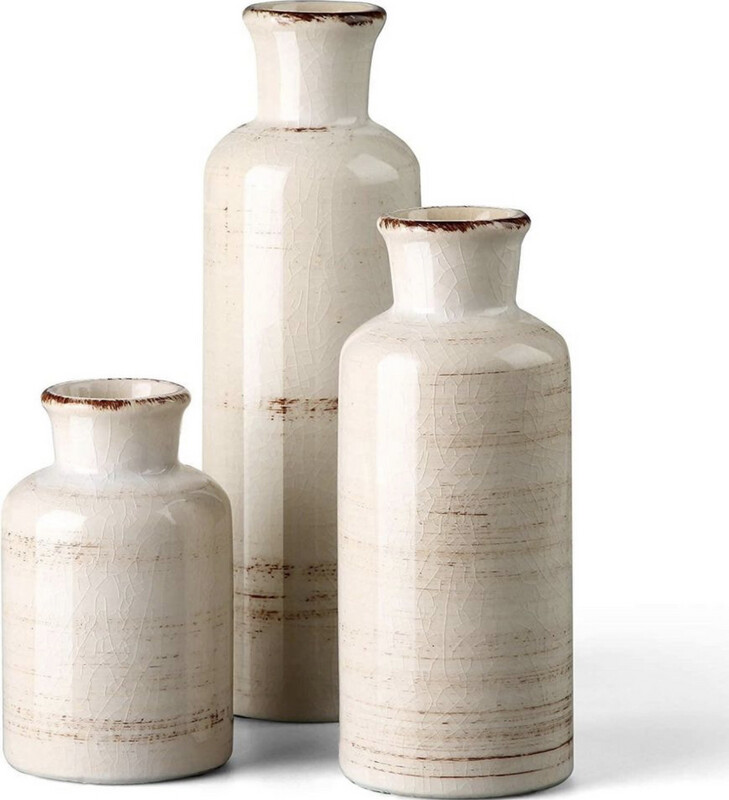 Ceramic Vases for Decor, 3 Vases Set