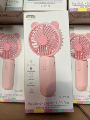 USB Fan Handheld Desktop Lighting Fan SQ2239